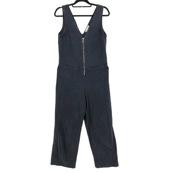Zara Pants & Jumpsuits Zara Trf Womens M Jumpsuit Black Denim